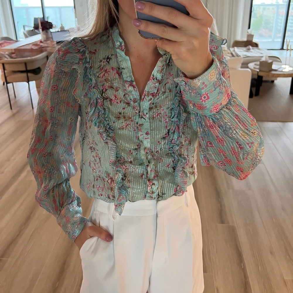 Hemant & Nandita missima shirt blouse, small